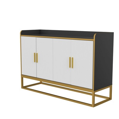 Sideboard Buffet Cabinet, 47" Kitchen Pantry Cabinet, Accent Storage Cabinet, Entryway Coffee Bar Cabinet for Living Room Kitchen Hallway