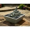 Smart Solar 11.61" Concrete Zen Elephant Solar Sculptural Fountain - 2 of 4