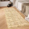 GAOMON Area Rug Modern Faux Linen Texture Area Rug Abstract Accent Carpet Non-Slip Low-Pile Rugs for Living Room - 2 of 4