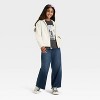 Girls' Short Sleeve Oversized Graphic T-Shirt - Cat & Jack™ Charcoal Gray - 4 of 4