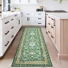 Washable Area Rug - Vintage Oriental Carpet, Soft Faux Wool, Non-Slip Stain Resistant for Kitchen, Living Room, Bedroom, Office - 4 of 4