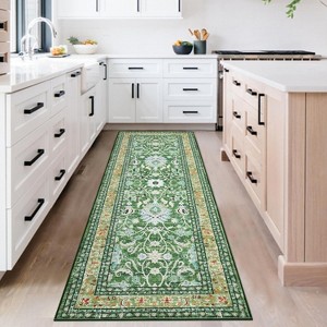 coucheta Multi-size Washable Area Rugs for Living Room, Oriental Vintage Soft Non Slip Stain Resistant Accent Carpet, for Bedroom, Dining, Office - 1 of 4