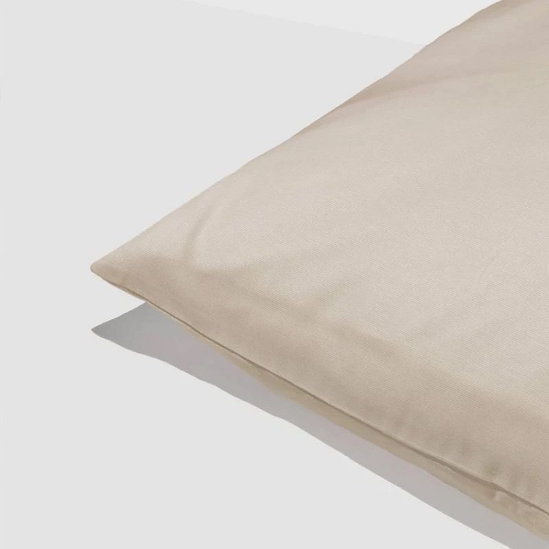 Silvon Anti-Acne Silver Infused Pillowcase Woven with Pure Silver and Breathable Supima Cotton, Standard Sand, 4 of 7
