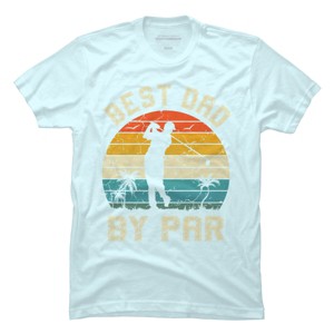 Men's Design By Humans Best Dad By Par Tropical Golf By T-Shirt - 1 of 2