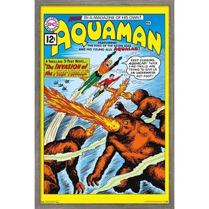 Trends International DC Comics - Aquaman - The Invasion of the Fire-Trolls Framed Wall Poster Prints - 1 of 4