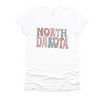 Simply Sage Market Bubble Letter North Dakota Colorful Short Sleeve Tee - 2 of 4