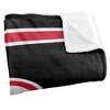 Bradley University Primary Logo Stripes Silky 50x60 Blanket, 1 Sided - 3 of 4