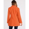 INSPIRE CHIC Women's Christmas Peter Pan Collar Double Breasted Long Trench Winter Pea Coat - 4 of 4