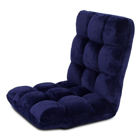 Somerset Home Memory Foam Chair Pad, Blue