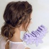Unique Bargains Women's Elegant Floral Hair Clips 4.33"x2.36"x1.77" 1 Pc - 2 of 3