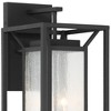 Minka Lavery Modern Outdoor Wall Light Fixture Sand Coal 21" Clear Seeded Glass for Post Exterior Barn Deck House Porch Patio - 3 of 4