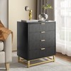 Dresser for Bedroom, 4 Drawer Dresser with Metal Legs, Wood Dresser Chest Organizer with Wide Storage - 2 of 4