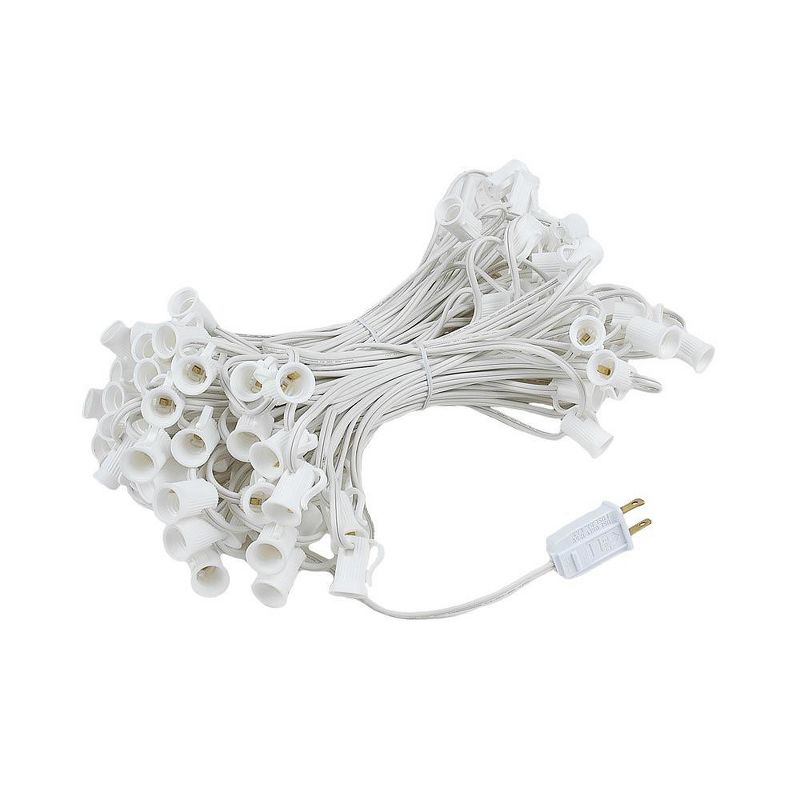 Novelty Lights 100 Feet G40 Globe Outdoor Patio String Lights, White Wire, 3 of 8