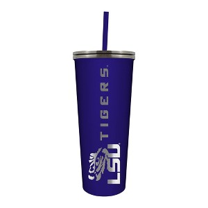 NCAA LSU Tigers 24oz Skinny Tumbler with Straw - 1 of 3