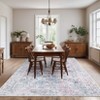 Machine Washable Rugs for Living Room Non-Slip Vintage Floral Print Distressed Throw Area Rugs for Bedroom Stain Resistant Low Pile No Shed Rug - 2 of 4