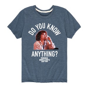 Boys' - Ferris Bueller's Day Off - Do You Know Anything Short Sleeve Graphic T-Shirt - 1 of 4