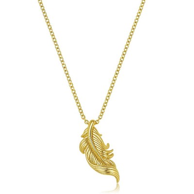 Molenia Gold Boho Leaf Necklace Women: 14K 925 Sterling Silver Dainty Hawaiian Necklace Everyday Jewelry Cute Birthday Anniversary Holiday Gifts
