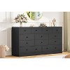 12 Drawer Dresser for Bedroom, 61 Inch Wood Dresser, Tall Dressers with Smooth Metal Rail, for Living Room, Hallway - 3 of 4