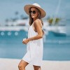 Women's Breezy White Beach Cover-up Dress - Cupshe - 4 of 4