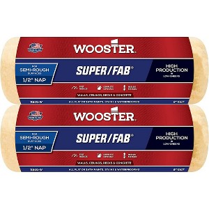 Wooster Genuine 9" Super/Fab 1/2" Nap Roller Cover 2-Pack, R240-9-2PK - 1 of 1