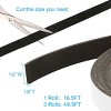 AMMER Weather Stripping Foam Tape 1/2" x 1/8", Single-Sided Insulation Seal for Doors and Windows, 3 Rolls 50FT Black - 2 of 4
