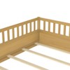 Kumasinova Twin/Full Size Bed Frame with Safety Rails,Montessori Floor Bed with an Opening,Wood Twin/Full Bed Frame with Headboard,Bed Frames for Kids - 3 of 4