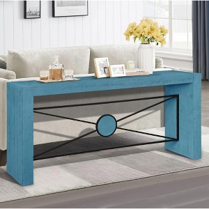 NicBex Console Table with Angled Metal Frame,Industrial Style Entryway Table,Foyer Tables for Entryway,Hallway,Living Room - 1 of 4