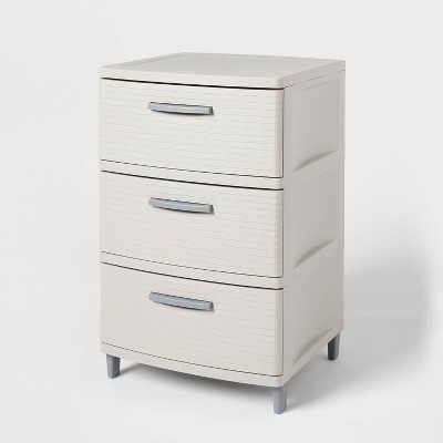 Sterilite 2093 - Wide 3 Drawer Unit White 20938003