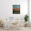 Stupell Industries Visit Twin Peaks Mountain Landscape Black Floater Framed Canvas Wall Art - 2 of 4