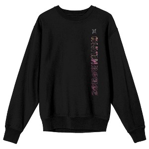 Oblivion Rogue Colorful Character Art Adult Black Crew Neck Long Sleeve Sweatshirt - 1 of 4