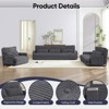 Mjkone Muti-Functional Folding Sofa Bed,Floor Sofa Bed Set,Lazy Sofa with Pillows,6 Position Adjustable Backrest - 2 of 4