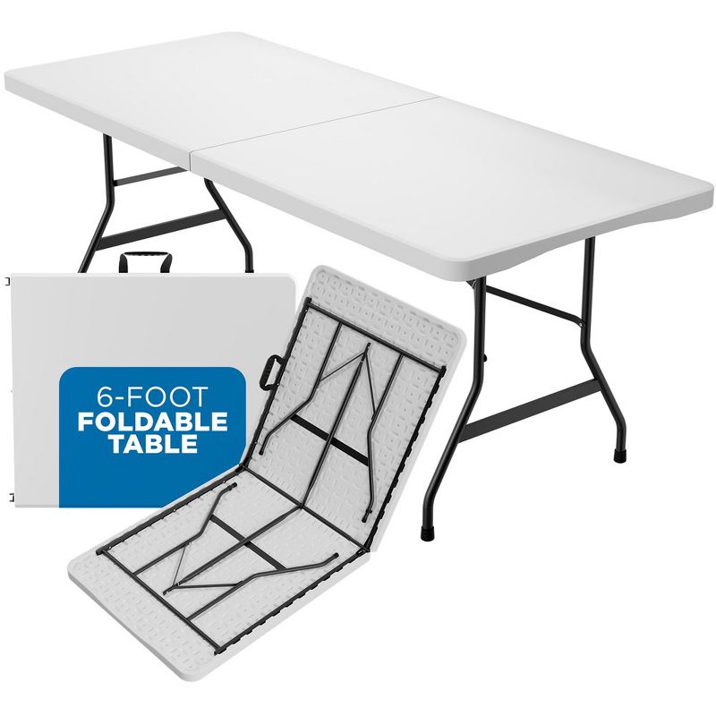 Folding Table White Plastic, BY Sorfey, 1 of 7