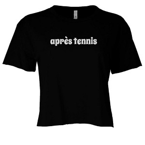 Love All Tennis Après Tennis Womens Crop T-shirt - 1 of 2