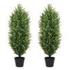 poetree 3/4/5/6 ft.Artificial Cedar Topiary Trees in Pots,Faux Greenery for Outdoor and Indoor - 3 of 4