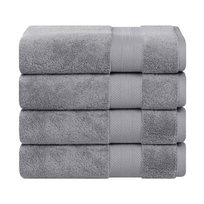Luxury Cotton Heavyweight Solid Plush Towel Set by Blue Nile Mills