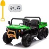 24V 2-Seater Ride-On Dump Truck for Kids, 6-Wheel 4WD UTV w/Remote, Dump Bed, LED Lights, Music, Perfect Gift - 2 of 4