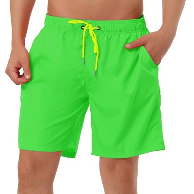 Lars Amadeus Men's Solid Beach Shorts Drawstring Surfing Mesh Lining ...