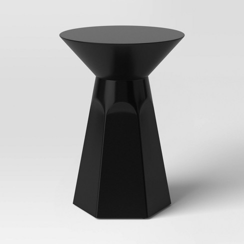 Faceted Accent Table Black - Threshold™ - image 1 of 3