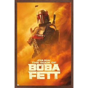 Trends International Star Wars: The Book of Boba Fett - Boba Sandstorm Framed Wall Poster Prints - 1 of 4