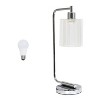 Modern Iron Desk Lamp with Glass Shade - Lalia Home - 3 of 4