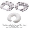 Bacati - 3 pc Olivia Tribal Navy Bucks/Triangles Muslin Hugster Feeding & Infant Support Nursing Pillow with 2 removable zippered covers - 4 of 4