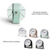 Aoibox Silent Analog Alarm Clock with Quartz Movement, Snooze & Light, Easy to Set for Home, Travel, Office, Compact & Portable (Green) - 4 of 4