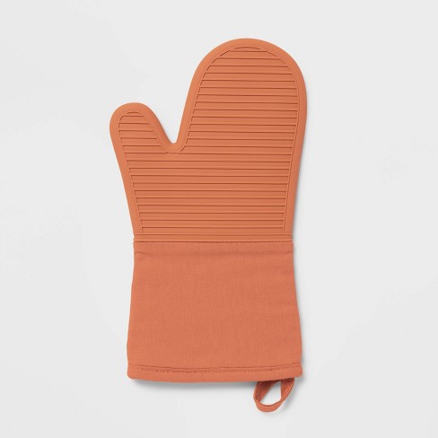 Sur La Table Silicone Striped Oven Mitt