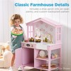 Best Choice Products Farmhouse Play Kitchen Toy for Kids w/ Chalkboard, Storage Shelves, 5 Accessories - 2 of 4