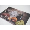 Dainty Home Wine And Grapes Woven Vinyl Reversible Rectangular Placemat Set of 4 - 4 of 4