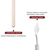 Unique Bargains Stainless Steel Wood Handle Flexible Polished Palette Scrapers - 4 of 4