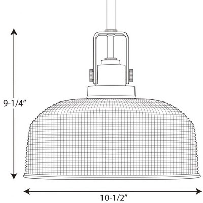 Archie Coastal Mini Pendant Light in Polished Chrome with Prismatic Glass