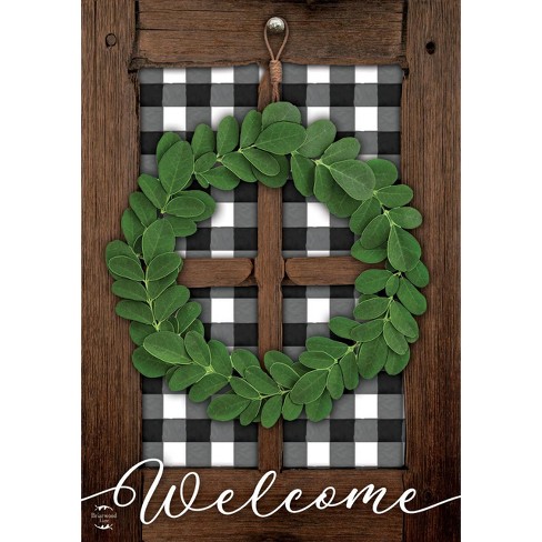 Boxwood Wreath Spring Garden Flag 18" x 12.5" Briarwood Lane - image 1 of 4