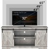 CuisinSmart Farmhouse Cabinet, 65 Inch TV Stand with Storage, Barn Doors and Shelves, Modern TV Console Table Furniture for Living Bedroom - 3 of 4