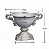 SEVOBAL Planters Vintage Double-Handled Flower Pot for Rustic Home Garden Decor and Plant Display, Off-White, 10.24"*7.87"*6.69" - 4 of 4